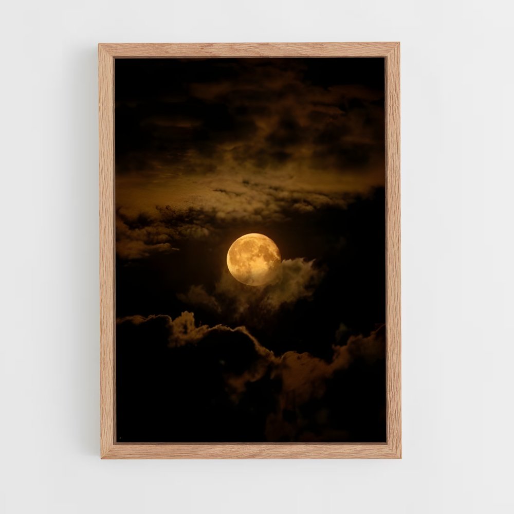 Poster somptueux de la lune des moissons – affiche Système solaire (vue 4)